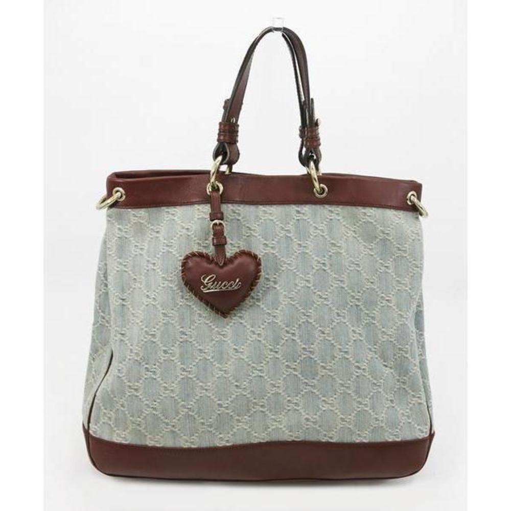 GUCCI Valentine Denim Handbag